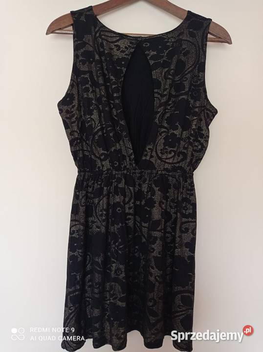 Złoto czarna tunika M żółty/złoty Hajnówka