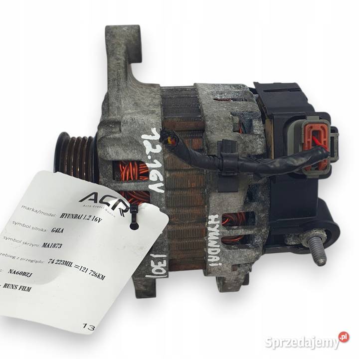 ALTERNATOR Hyundai i20 I 12 16V 3730003100 Chełm