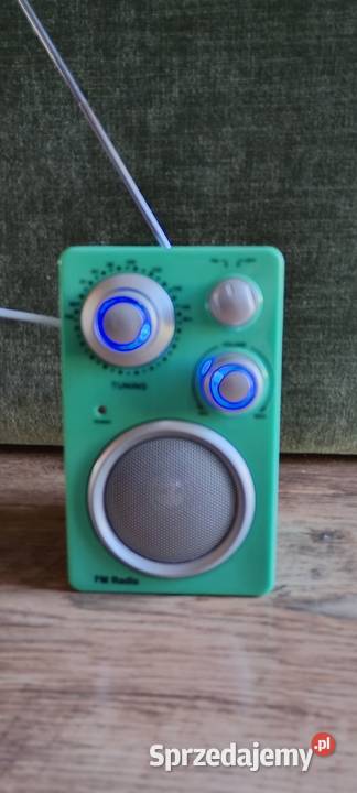 Miętowe radio RETRO Clas Ohlson TA871E Design kujawsko-pomorskie Wąbrzeźno