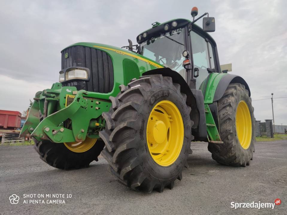 JohnDeere 6820 z Tuzem JD 6620 6920 Amortyzacja przedniej osi Czersk