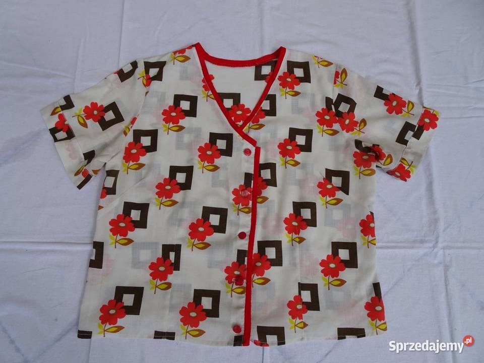 Ciekawa Bluzka Koszula na lato vintage 44 46 Nowy Sącz