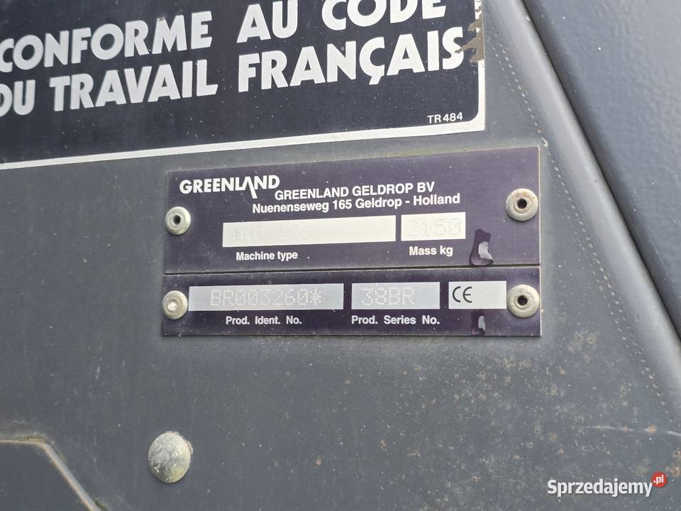 Prasa Vicon RV 126L Nowy Dwór Gdański