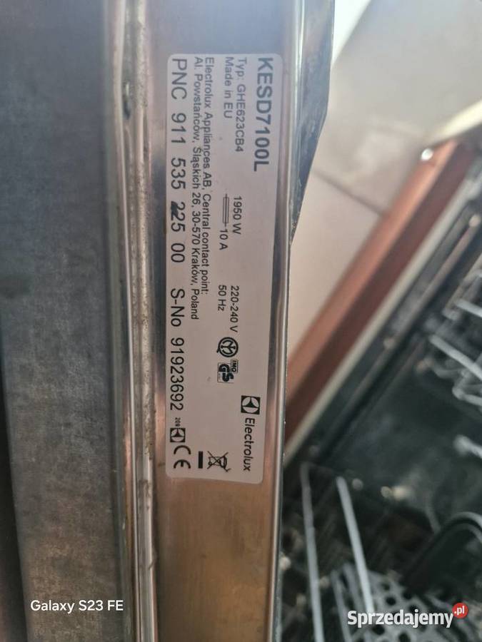 Zmywarka elektrolux 60 ka Milanów