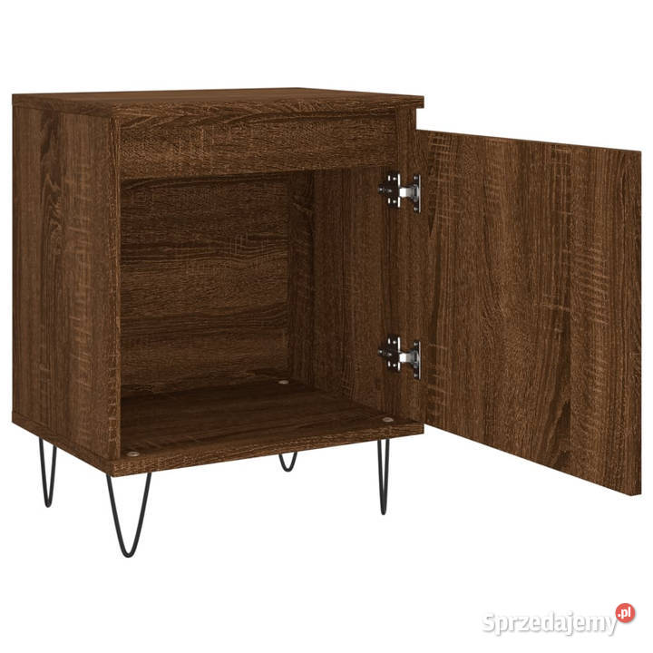Szafka nocna brązowy dąb 40x30x50 materiał
