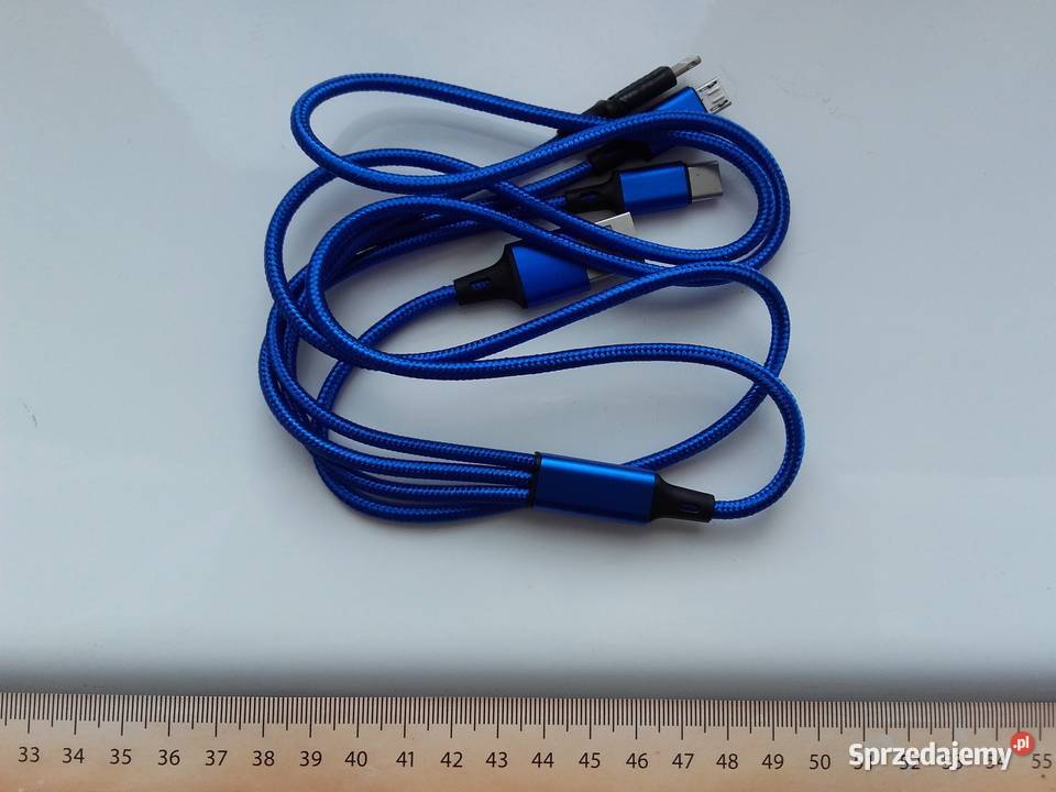 Kabel USB 3w1 USBC microUSB Lightning 115 Bydgoszcz