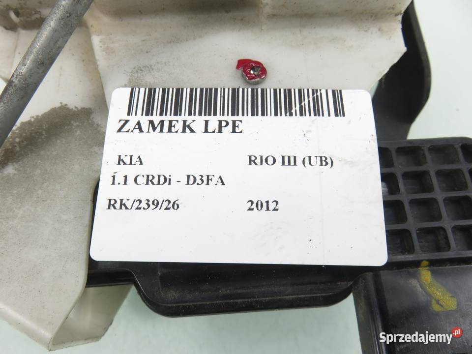ZAMEK LEWY PRZEDNI KIA RIO III sprzedam
