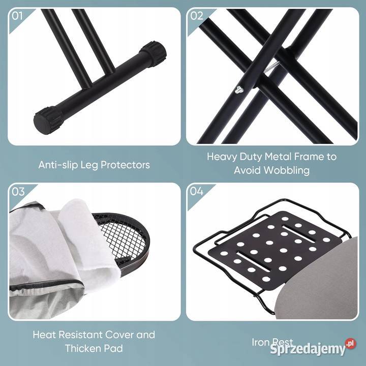 Deska Składana Do Prasowania Z Uchwytem Na Myszyniec