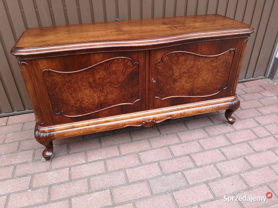 Komoda Niska Ludwik Chippendale Orzech 132