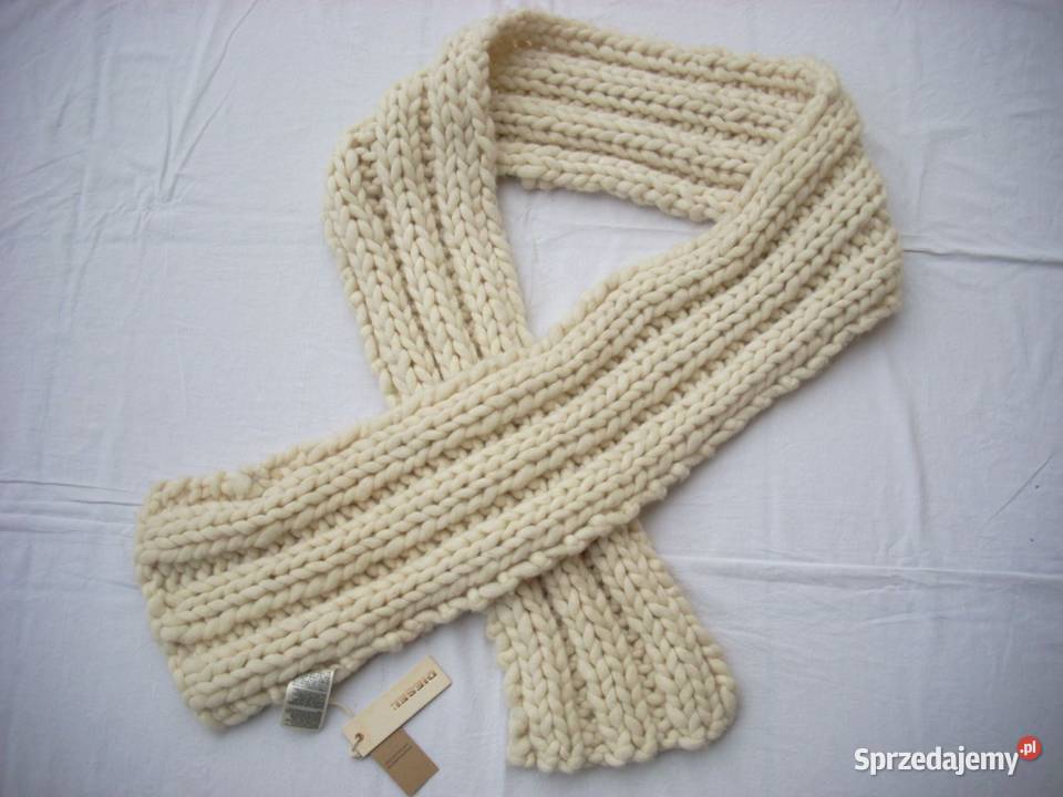 DIESEL Gruby SZal Wełniany nowy Dla kobiet Nowy Sącz