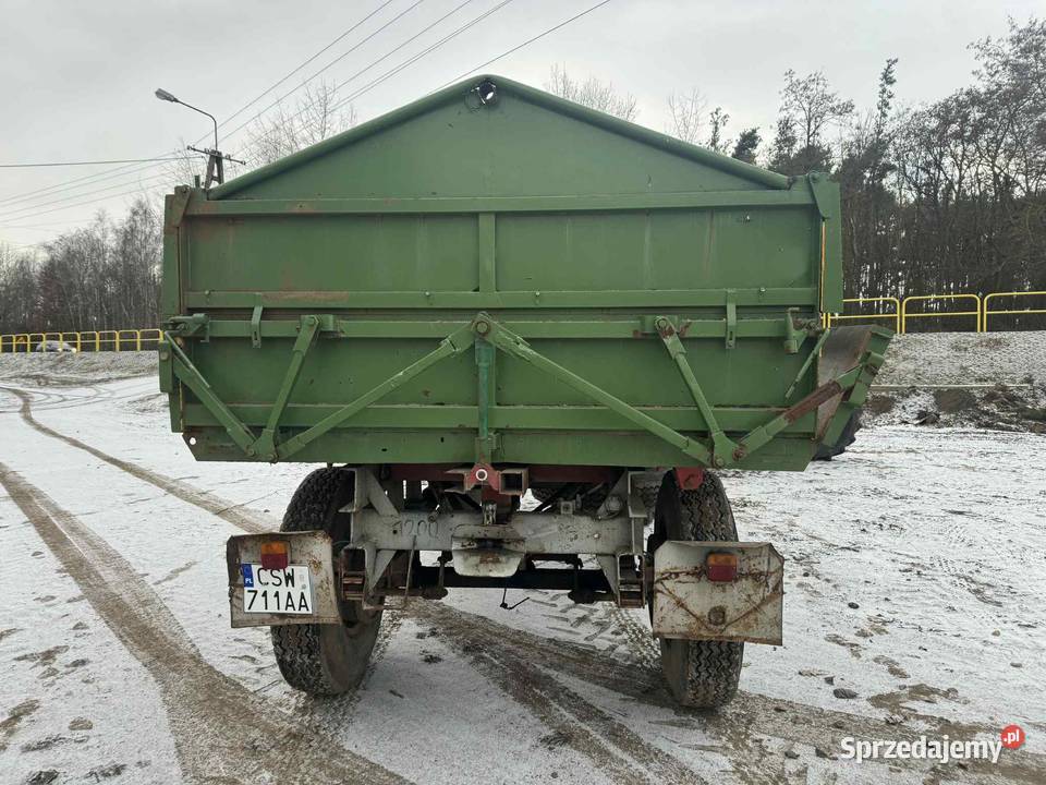 przyczepa wywrotka dwustronna hl 8011 nieuszkodzony Dworzysko