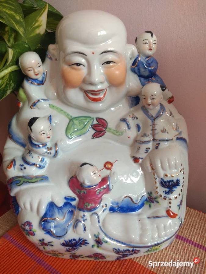 Uśmiechnięty Budda Figurka porcelanowa Chiny Antyki, Sztuka, Kolekcje Radom