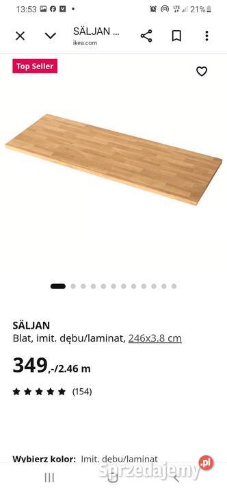 Blat Saljan IKEA duży 246 nowy Warszawa