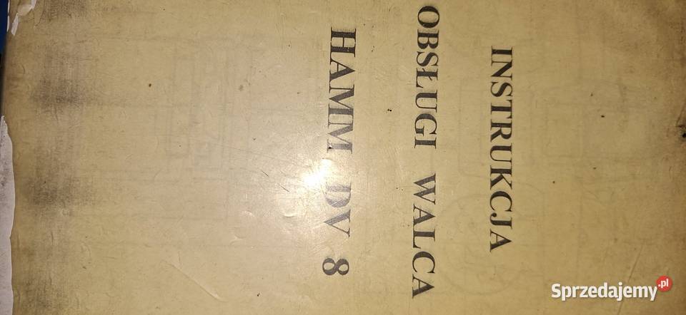 Oryginalna Instrukcja Obsługi Hamm DV 8 wielkopolskie Piła