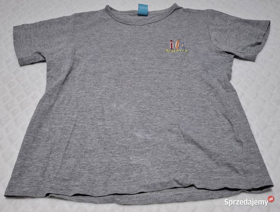 Koszulka krótki rękaw Tshirt Szara melanż śląskie Czeladź sprzedam