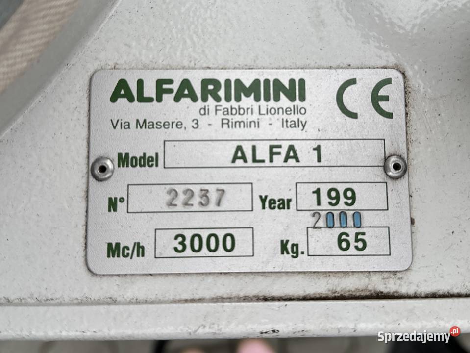 Odciąg trocin 1 workowy Alfa Rimini 1305 Łabuńki Pierwsze sprzedam