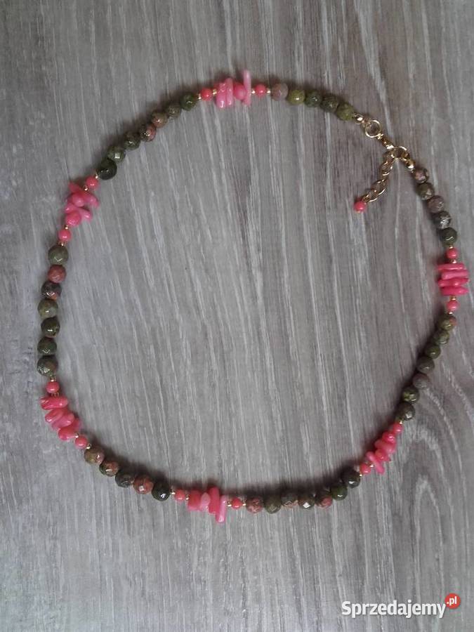 Naszyjnik unakit koral Warszawa
