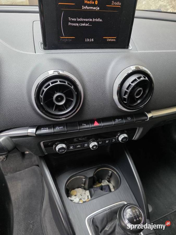 Audi A3 20 150 czarny fotele S3 skórą alkantara 150KM Wałbrzych