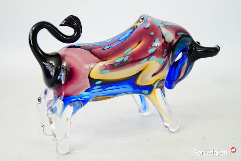 Figura szklana Murano style Byk byczek Wall Gizałki sprzedam