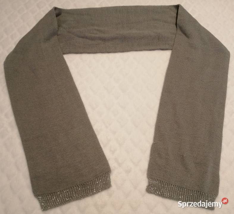 Szalik dziecięcy beżowy błyszczący 105 Odzież Czeladź