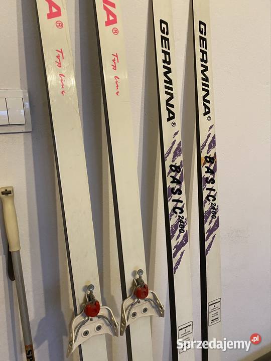 Narty biegowe Germina 2 pary kijki jedne