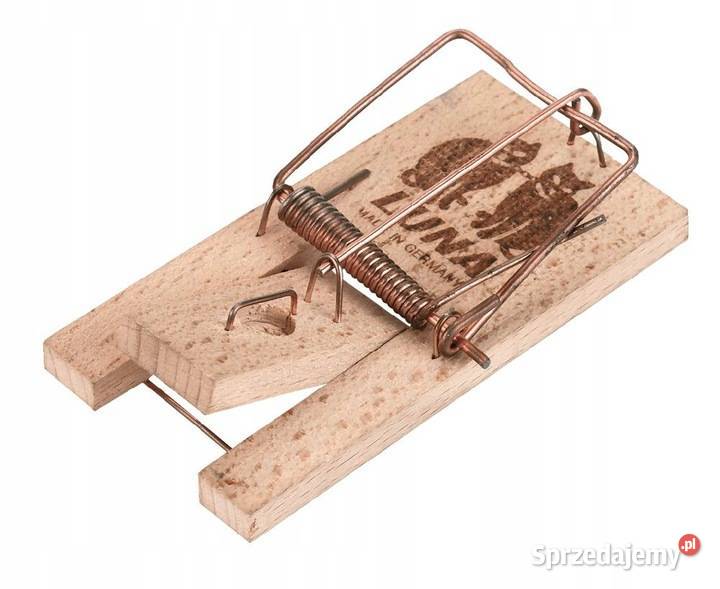 Pułapka na myszy Luna drewniana wysoka jakość 2 Drzonek