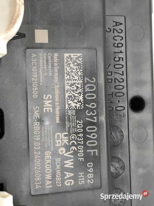 MODUŁ KOMFORTU SKODA KAMIQ 2Q0937090F Crossover