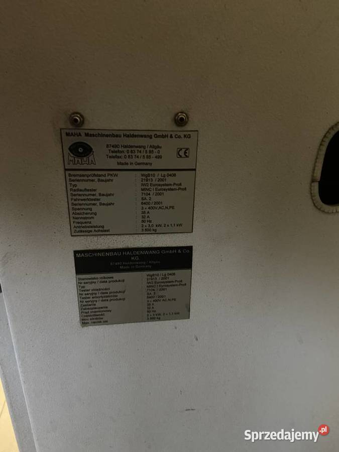 Linia diagnostyczna maha Pozostałe sprzedam