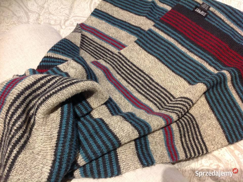 Długi Szal Szalik ESPRIT wełna Nowa Sól