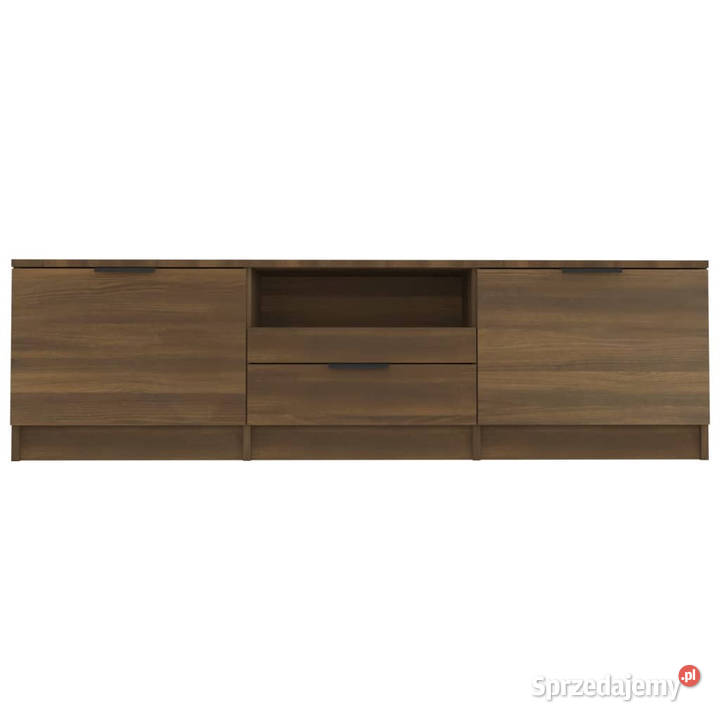 Szafka pod telewizor brązowy dąb 140x35x40