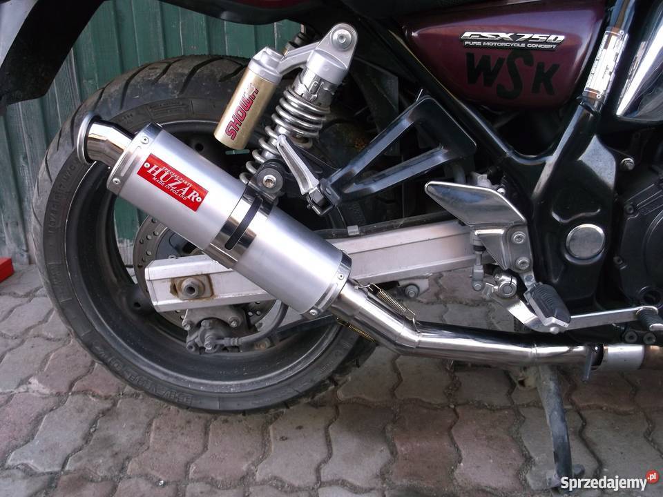 HUZAR EXHAUST wydech tłumik OWAL Suzuki GSX750 Układ wydechowy podkarpackie Błażowa