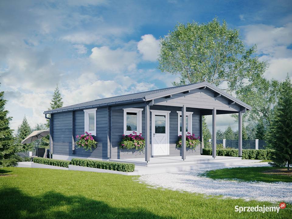 DREWNIANY DOMEK LETNISKOWY SOFIA 32 M2 Mrągowo sprzedam