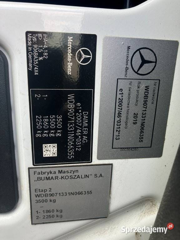 Podnośnik koszowy Bumar PTM16E27 Mercedes podlaskie Łyski