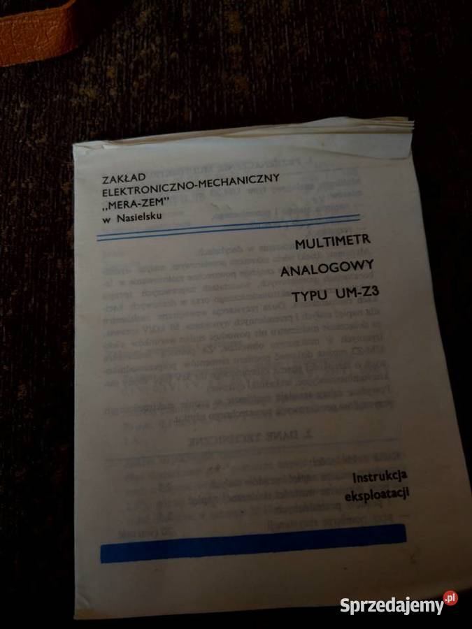 Multimetr analogowy UMZ3 w pokrowcu Pozostałe Bydgoszcz