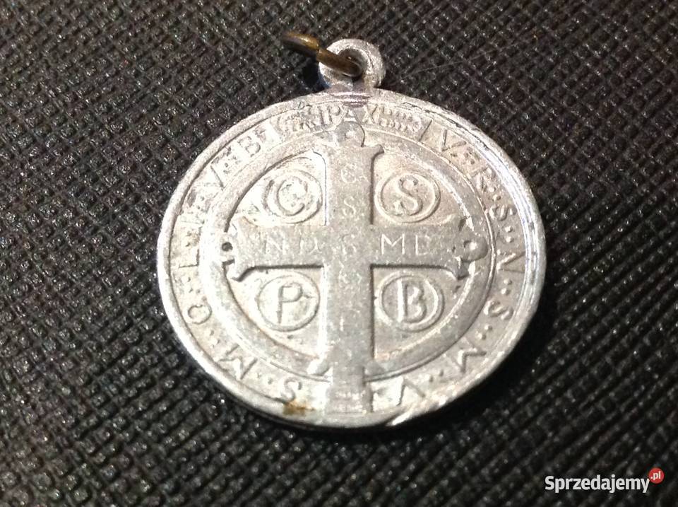 Stary Medalik Święty Benedict Nowa Sól