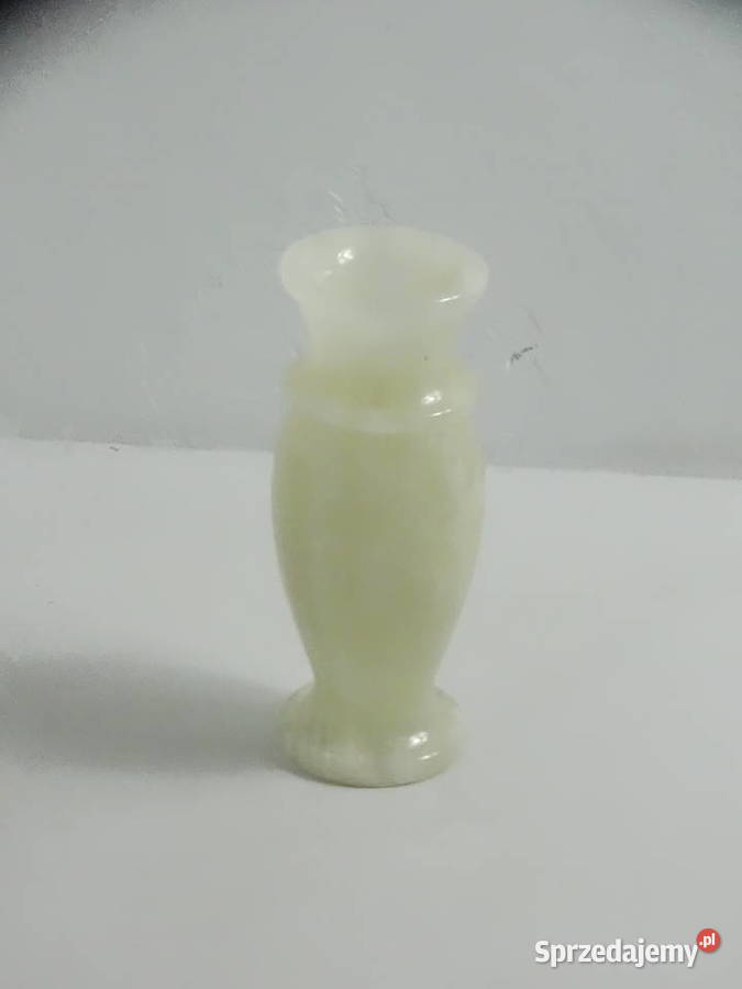 Elegancki wazon z naturalnego onyksu 20 Vintage