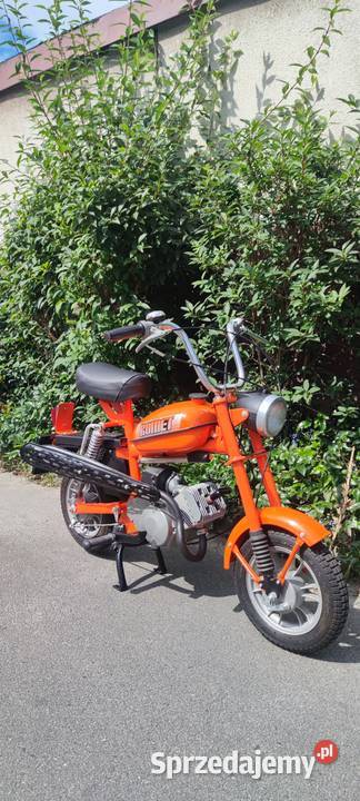 Motorynka Romet Pony m2 zabytek żółta tablica łódzkie