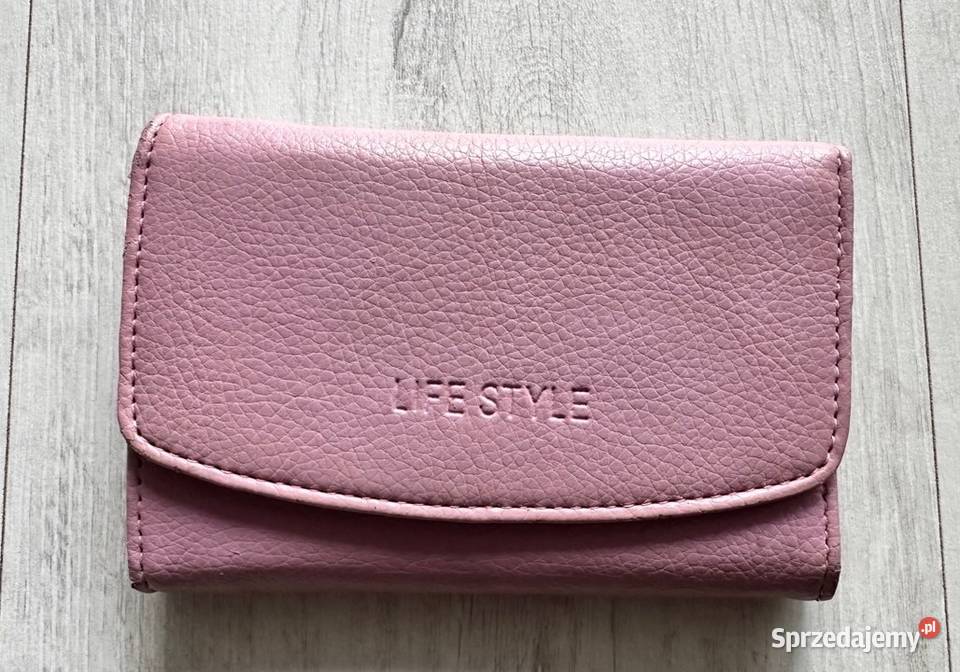 Różowy portfel zapinany Dla kobiet Łódź