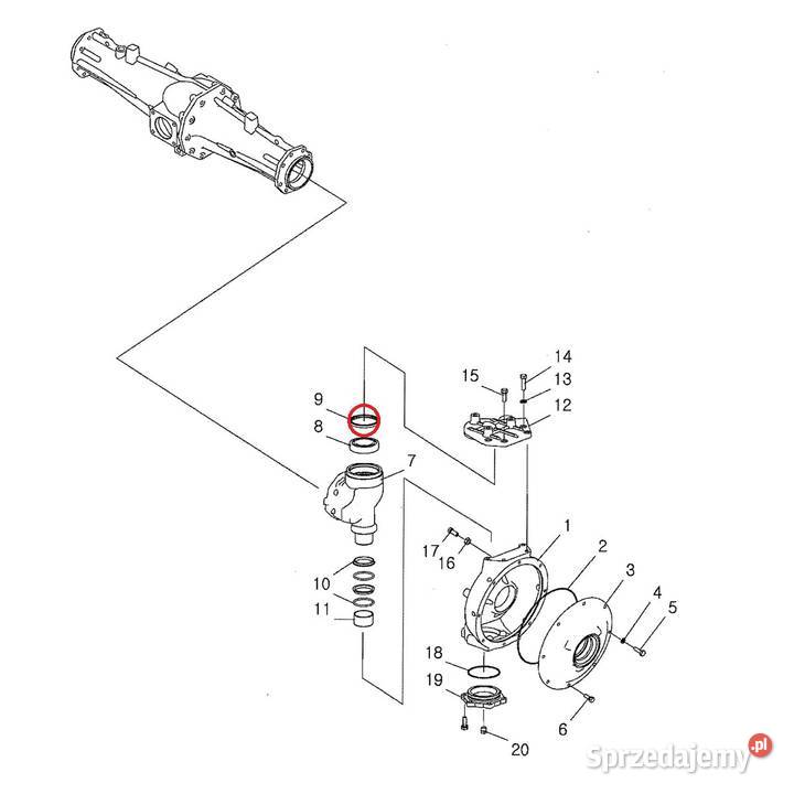 Uszczelniacz zwolnicy 90 x 104 x 8 mm TRG000 Tajęcina