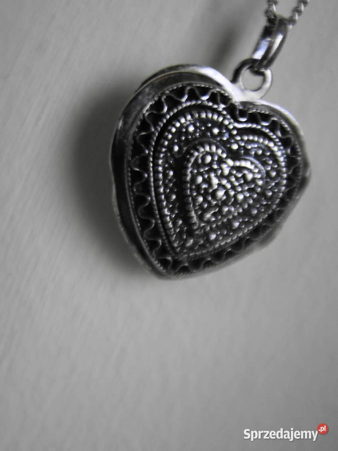 Stary piękny naszyjnik sekretnik srebro Warszawa sprzedam