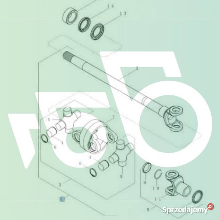 Wał napędowy Spicer 115M50 Case MX 270 Magnum wielkopolskie Wilkowo