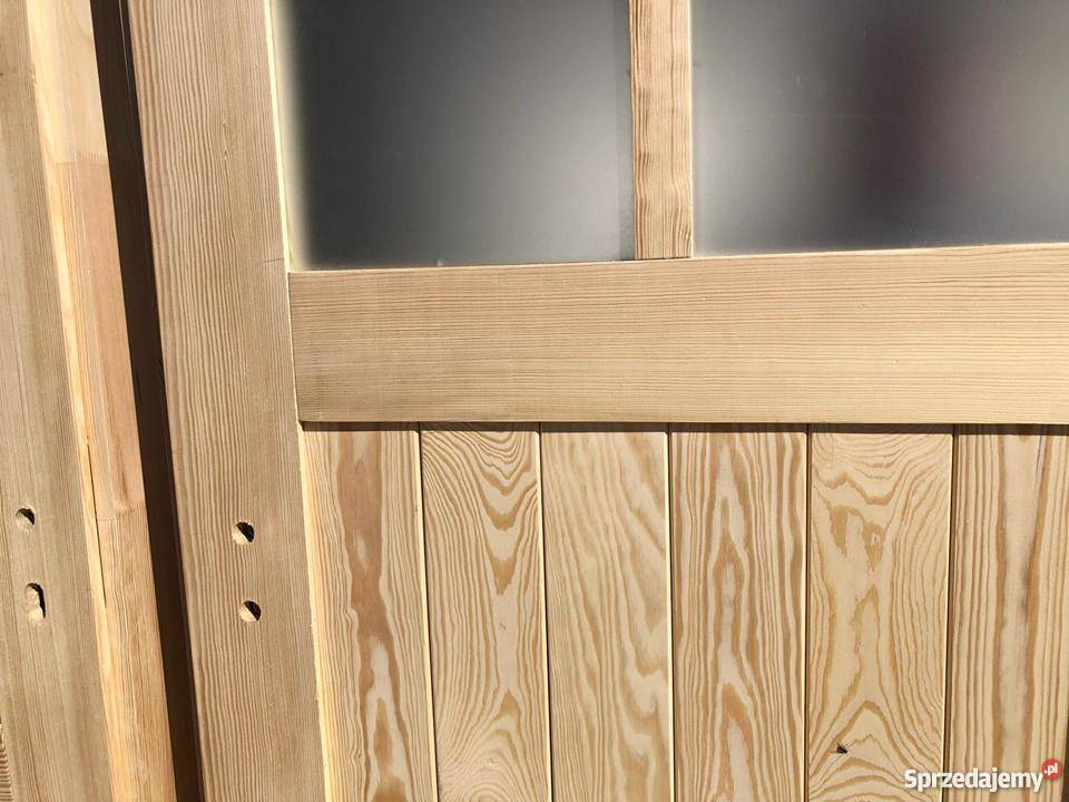 Drzwi wewnętrzne drewniane rustykalne wiejskie kujawsko-pomorskie