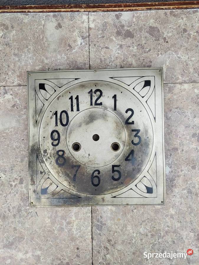 T122 Tarcza starego zegara ściennego GB Becker Tczew