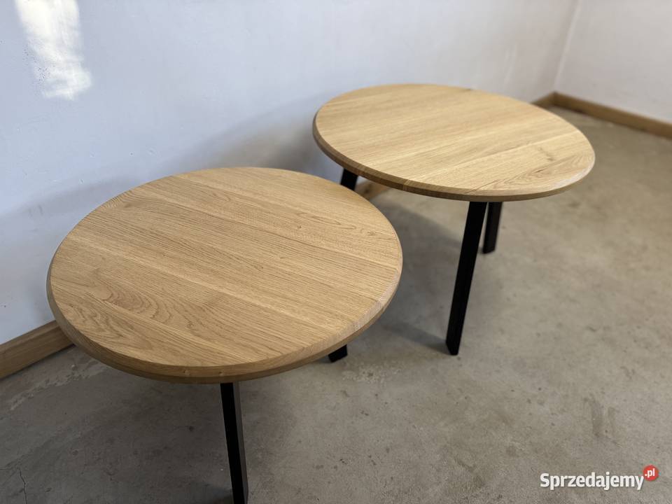 Stoliki loft dębowe