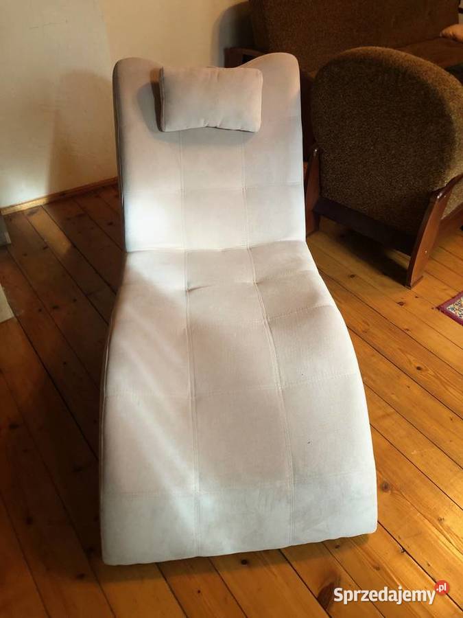 Szezlong Leżanka Relaksacyjna Welur Beżowy Stan sprzedam