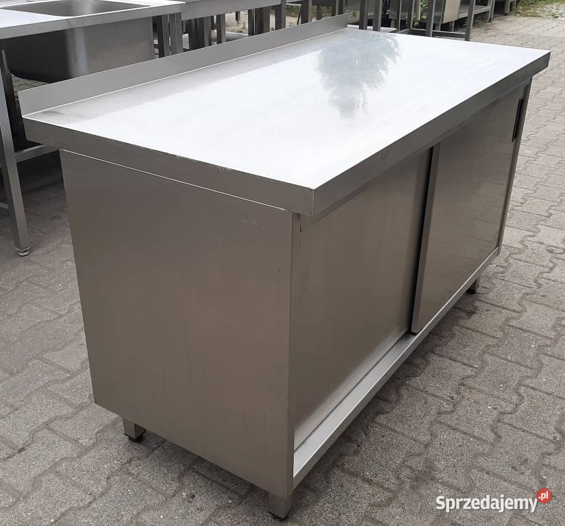 STÓŁ Z SZAFKĄ DRZWI SUWANE DORA METAL 1407085 Nowe Skalmierzyce