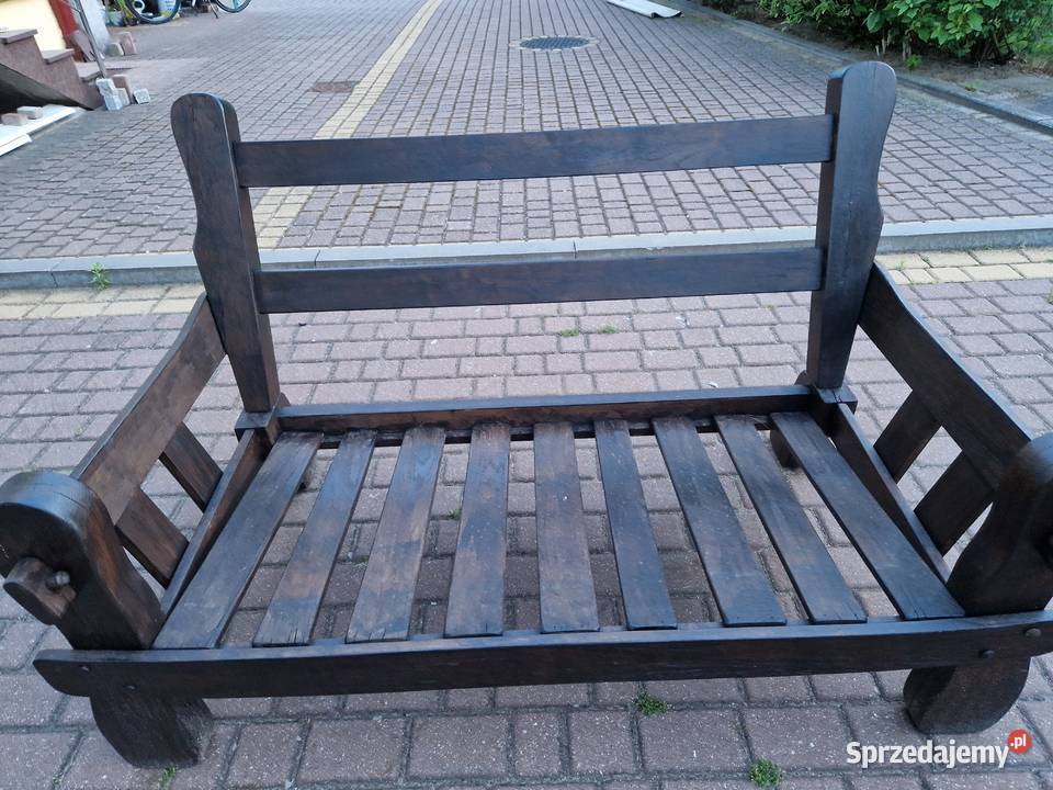 Solidny drewniany stelaż sofy ławki kanapy