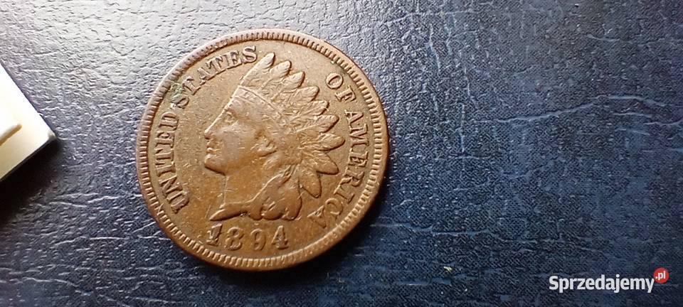 Stare monety 1 cent 1894 USA Lesko
