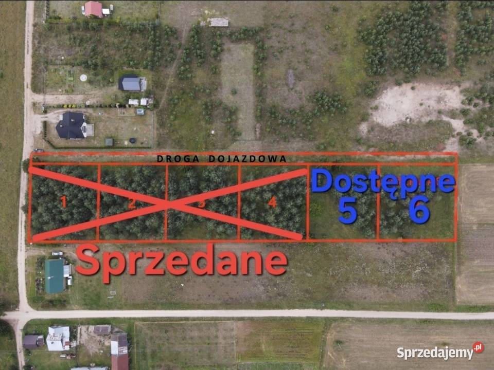 Nowa 2 ostatnie działki Serski Las media w 1042m2