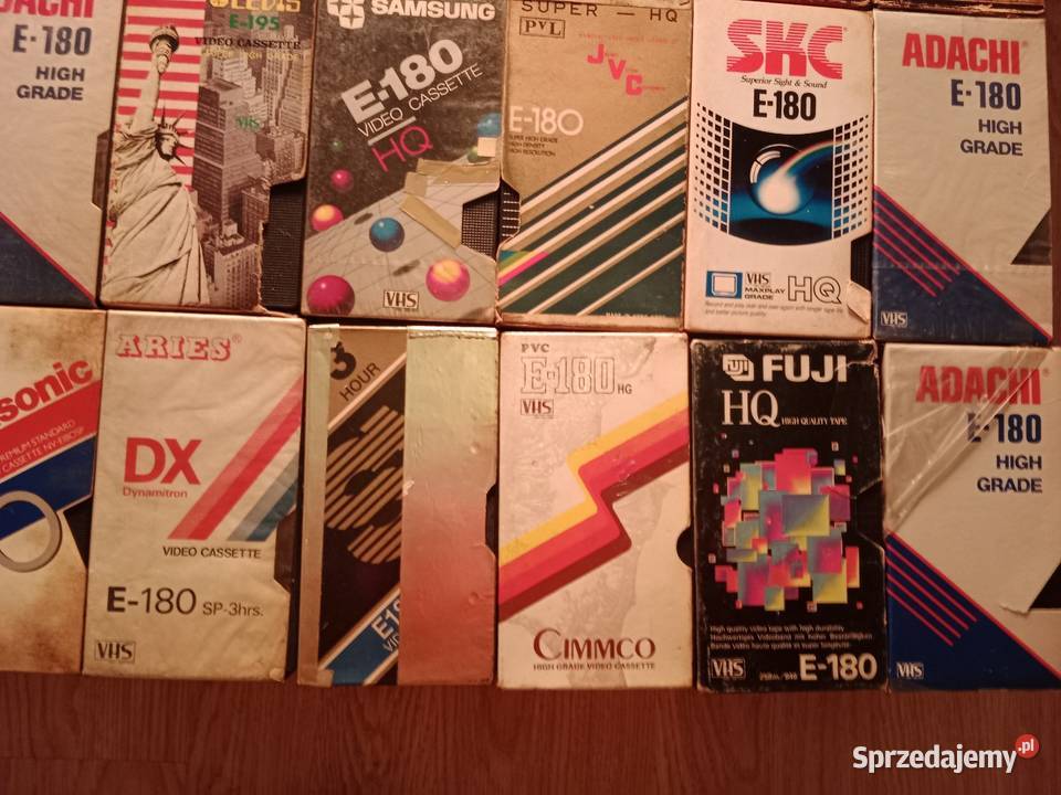 Stare Kasety VHS Nagrywane 25 Sztuk Zestaw Pozostałe Ruda Śląska