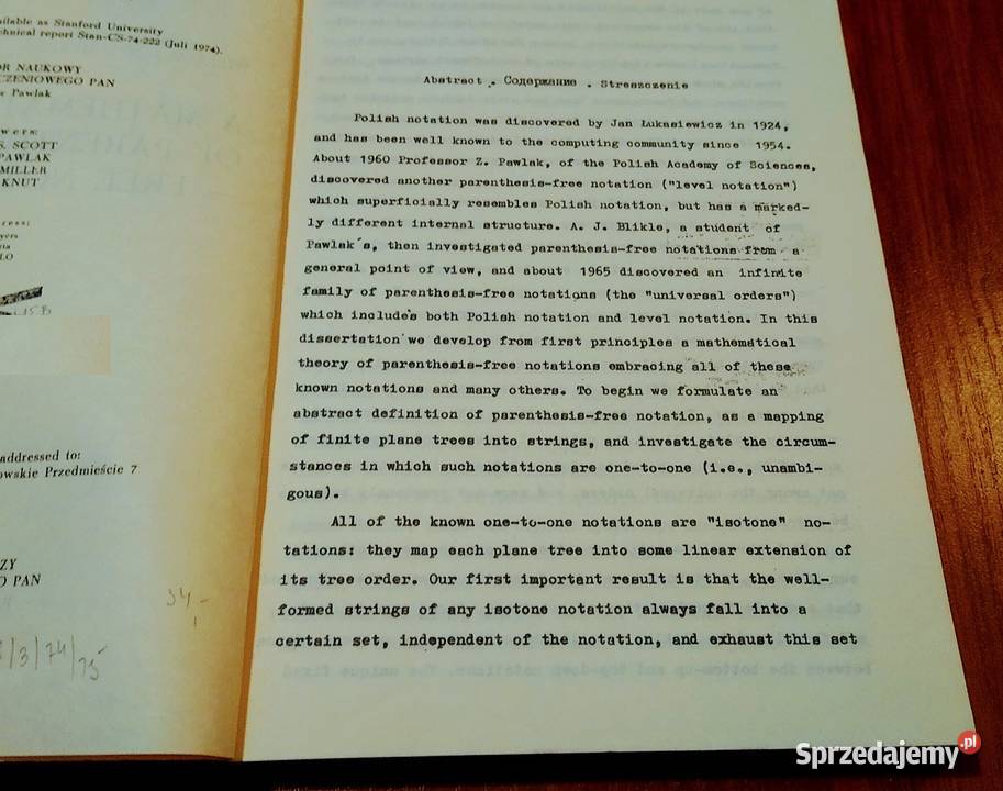 A mathematical theory of parenthesisfree pomorskie Gdańsk